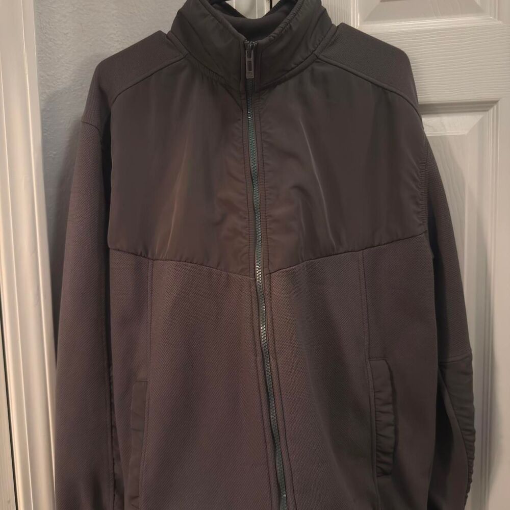 (2008-2011) Ecko Unltd. Mixed-Media Track Jacket - Charcoal - L